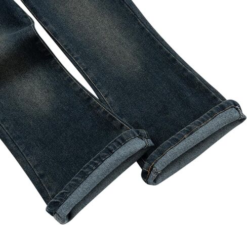 Girls Flare Leg Bell Bottom Jeans Kids Vintage Slim Fit Stretchy Bootcut Denim Pants in Kuwait