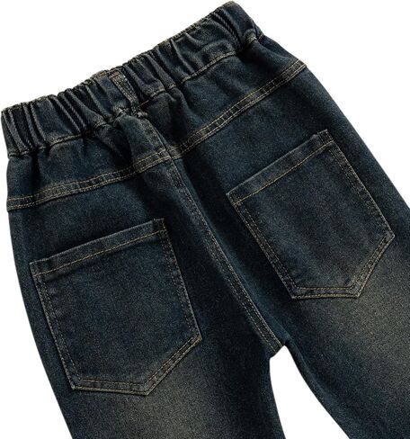 Girls Flare Leg Bell Bottom Jeans Kids Vintage Slim Fit Stretchy Bootcut Denim Pants in Kuwait