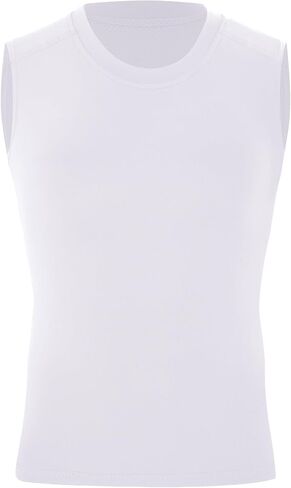 Blueleaf Boys Sleeveless Compression Shirt Youth Mesh Back Tank Tops Kids Athletic Basketball Undershirts in Kuwait