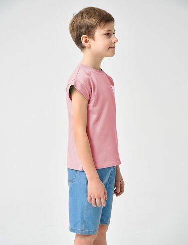 Jimonda Boys Tank Top Sleeveless Girls Workout Pocket T-Shirt Flying Sleeve Toddler Athletic Tees for Kids 2-7 Years in Saudi Arabia
