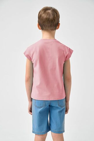 Jimonda Boys Tank Top Sleeveless Girls Workout Pocket T-Shirt Flying Sleeve Toddler Athletic Tees for Kids 2-7 Years in Saudi Arabia