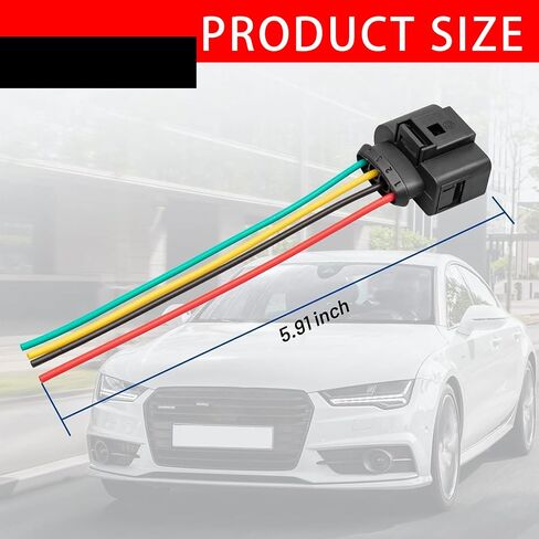 2 PCS CAR CAR IGNITION COOL COLLECTION TRIP WIRINGER WIRINGERS PIGALLING ، Automotive Ignition Coil Coil Tharness Part Part OEM: 1J0973724 ، متوافق مع طرز Audi VW محددة (أسود) in Saudi Arabia