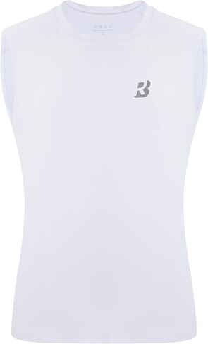 Roadbox Boys Sleeveless Compression Shirts, Youth Quick-Dry Undershirt, Athletic Tank Tops for Basketball Sports in Kuwait