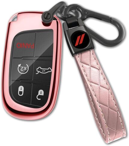 Compatible with Dodge Key Fob Cover with Keychain Soft TPU Protection Key Case for Dodge RAM Durango Challenger Key in Kuwait