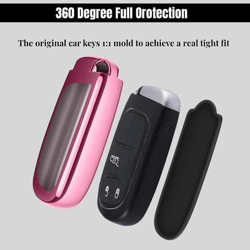 Compatible with Dodge Key Fob Cover with Keychain Soft TPU Protection Key Case for Dodge RAM Durango Challenger Key in Kuwait
