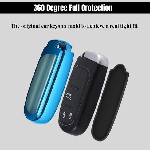 Compatible with Dodge Key Fob Cover with Keychain Soft TPU Protection Key Case for Dodge RAM Durango Challenger Key in Kuwait