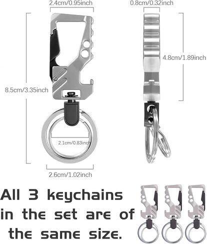 3 Pack Car Key Chain Bottle Opener Keychain for Men and Women in Kuwait