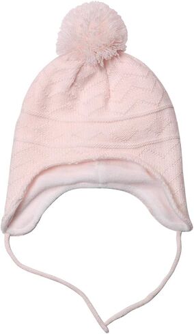 jerague Hats and Gloves Set for Kids Toddler Baby Girls Boys Warm Earflap Beanie Fleece Hats Mittens in Kuwait
