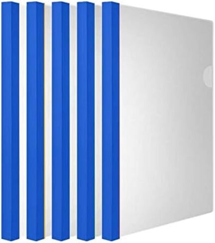 يغطي تقرير واضح بألوان صلبة 14 مم (18 درجة مئوية ، سعة 100 ورقة) ، استئناف شفاف عروض المجلدات المجلدات المنظم ، لورق الحرف/A4 ، 20 جهاز كمبيوتر ، أبيض صلب in Kuwait