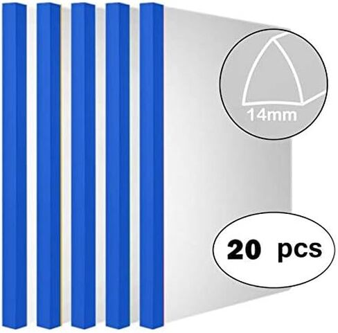 يغطي تقرير واضح بألوان صلبة 14 مم (18 درجة مئوية ، سعة 100 ورقة) ، استئناف شفاف عروض المجلدات المجلدات المنظم ، لورق الحرف/A4 ، 20 جهاز كمبيوتر ، أبيض صلب in Kuwait