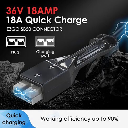 18 AMP 36 Volt Golf Cart Battery Charger for EZGO TXT D Style Plug in Kuwait
