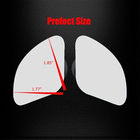 Ampper Blind Spot Mirror, Frameless HD Glass Convex Wide Angle Stick on Rearview Blindspot Mirror for Car Side Mirror Blind Spot (Fan, Small, Pack of 2) in Kuwait