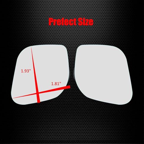 Ampper Blind Spot Mirror, Frameless HD Glass Convex Wide Angle Stick on Rearview Blindspot Mirror for Car Side Mirror Blind Spot (Fan, Small, Pack of 2) in Kuwait