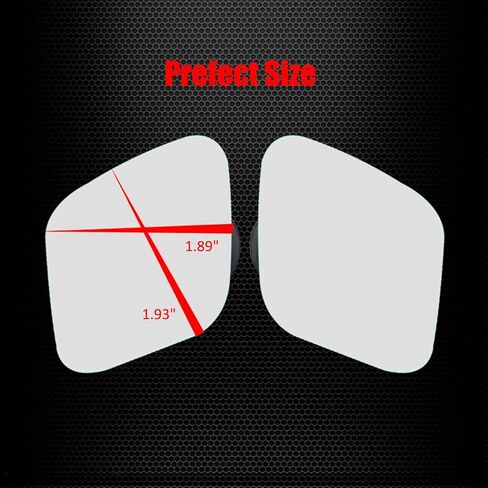 Ampper Blind Spot Mirror, Frameless HD Glass Convex Wide Angle Stick on Rearview Blindspot Mirror for Car Side Mirror Blind Spot (Fan, Small, Pack of 2) in Kuwait