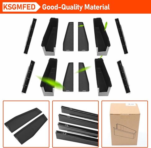 2PCS Front Under Seat Storage Box for Tesla Cybertruck 2024 2023 Accessories Underseat Hidden Organizer Tray with Silicone Pad Interior Accessories in Saudi Arabia