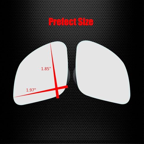 Ampper Blind Spot Mirror ، HD HD Glass Convex Wide Angle Stick على مرآة الظهر الخلفية للعمى لبقع أعمى مرآة للسيارة (مروحة ، صغيرة ، حزمة 2) 2) in Kuwait