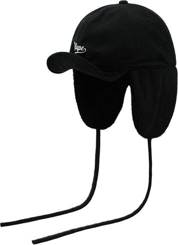 CLAPE Men Winter Baseball Cap, Outdoor Windproof Warm Fleece Trapper Hat w/Visor & Earflap for Clod Weather, Adjustable Size in Saudi Arabia