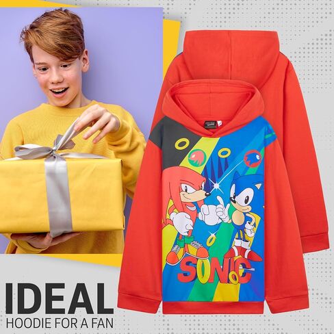 Sonic The Hedgehog Hoodie for Boys Teens Shadow Knuckles Tails Warm Hooded Sweatshirt Casual Pullover in Kuwait