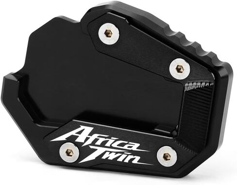 Motorcycle Side Stand Extension Kickstand Plate Compatible With H.onda CRF1100L Africa Twin Adventure Sports/DCT 2020-2024 | Foot Pad Support CRF 1100 L 1100L CRF1100 L Accessories (black) in Kuwait