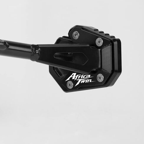 Motorcycle Side Stand Extension Kickstand Plate Compatible With H.onda CRF1100L Africa Twin Adventure Sports/DCT 2020-2024 | Foot Pad Support CRF 1100 L 1100L CRF1100 L Accessories (black) in Kuwait