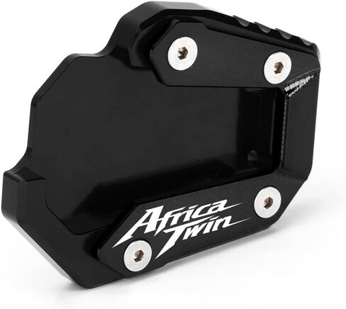 Motorcycle Side Stand Extension Kickstand Plate Compatible With H.onda CRF1100L Africa Twin Adventure Sports/DCT 2020-2024 | Foot Pad Support CRF 1100 L 1100L CRF1100 L Accessories (black) in Kuwait