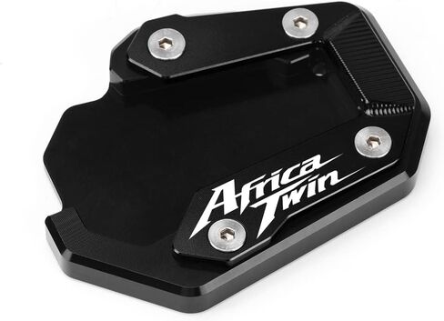 Motorcycle Side Stand Extension Kickstand Plate Compatible With H.onda CRF1100L Africa Twin Adventure Sports/DCT 2020-2024 | Foot Pad Support CRF 1100 L 1100L CRF1100 L Accessories (black) in Kuwait