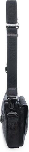 CUADRA | Stingray Leather Messenger Bag, Adjustable Strap BOC28MA Black in Saudi Arabia