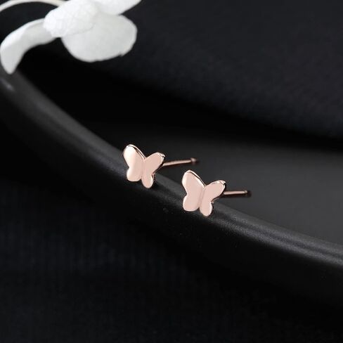 Sluynz Solid 925 Sterling Silver Tiny Butterfly أقراط in Saudi Arabia