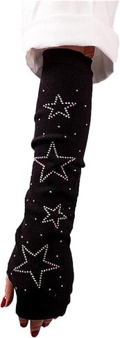 TOMETO STAR Goth Arm Warmers for Women Grunge Punk Cute Alt Japanese Emo Rave in Saudi Arabia