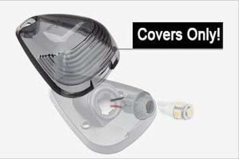 5pcs cab marker smoke cover chome smoke ، cab rowd rowd rowd rowd ، top light for 1999-2016 Ford F150 F250 F350 F450 F550 F650 F750 E150 E250 E350 E450 Super Duty Pickup (Cover) in Kuwait
