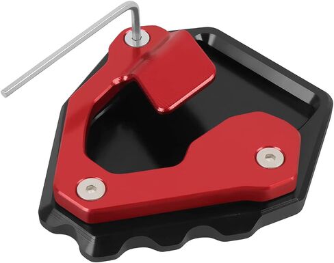 Worldmotop Motorcycle Kickstand Pad Support Extension Enlarger Pad Replacement for Honda CRF1000L Africa Twin 2016 2017 2018 Side Stand Plate(black) in Saudi Arabia