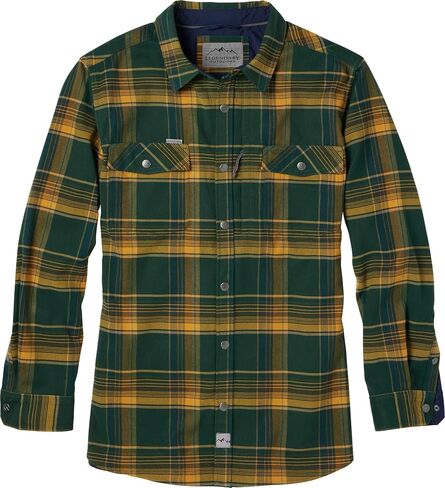 Legendary Whitetails Men's Performance Stretch Plaid Flannel Long Sleeve Snap Down Shirt Moisture Wicking Quick Dry in Saudi Arabia