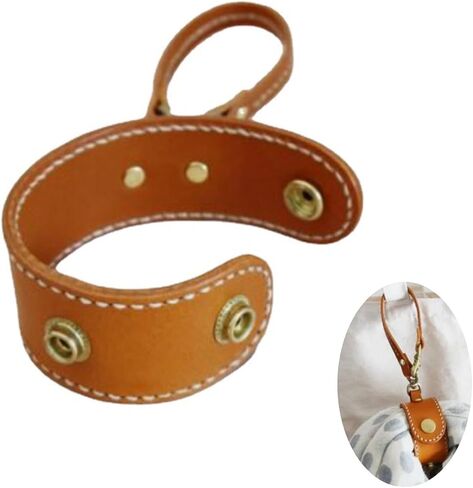 Vintage Leather Glove Holder, Strap Holder With Clasp for Handbag Hat Towel Outdoor Camping Tourism Women Bag Gift in Kuwait