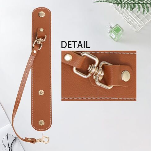 Vintage Leather Glove Holder, Strap Holder With Clasp for Handbag Hat Towel Outdoor Camping Tourism Women Bag Gift in Kuwait