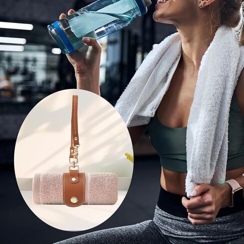 Vintage Leather Glove Holder, Strap Holder With Clasp for Handbag Hat Towel Outdoor Camping Tourism Women Bag Gift in Kuwait