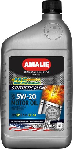 AMALIE Pro High Performance Synthetic Blend 10W-40 Motor Oil (160-75686-56) 1 Quart, Pack of 12 in Saudi Arabia