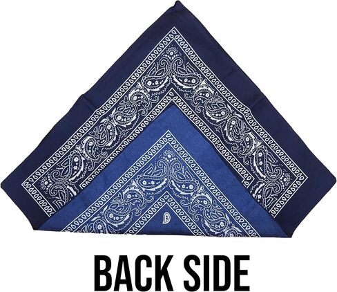 Winterlace 12 Pack Bandanas, Unisex One-Sided Print Paisley Retro Head Wrap Necktie Face Mask Bulk in Saudi Arabia