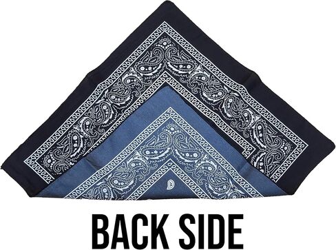 Winterlace 12 Pack Bandanas, Unisex One-Sided Print Paisley Retro Head Wrap Necktie Face Mask Bulk in Saudi Arabia