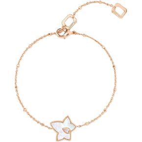 LOLA ROSE Exquisite Malachite Bead Bracelet - Adjustable Long Chain, Unique Octagon Design with Synthetic Cubic Zirconia LR80040
