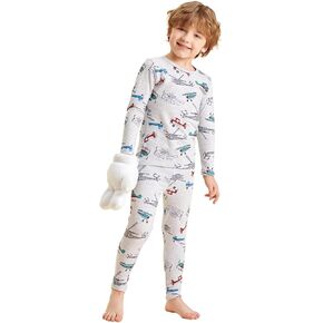 Children Girl's and Boys' Long-Sleeved Underwear Set Thermal Underwear Sets 3-14 Kids Base Layer Cotton Set in Kuwait