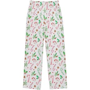 Black White Gray Chess Pieces Boy's Pajama Pants Kids Boys Long Sleep PJ Pant Pajama Bottoms Elastic Waist Lounge Pants with 2 Pockets L