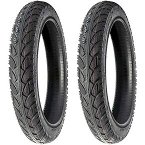 MMG All-Terrain Tread Tire Size 16x2.50 (65-305) Fits Electric Bikes (e-bikes), Kids Bikes, Small BMX and Scooters Fits 12 Inches Rims ((2) Tires + Inner Tubes)