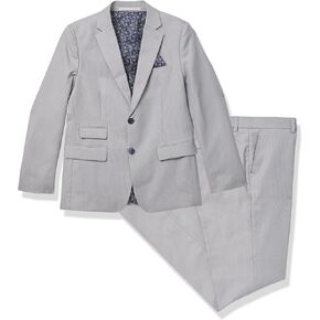 Isaac Mizrahi Boys' Slim-fit Birdseye Suit