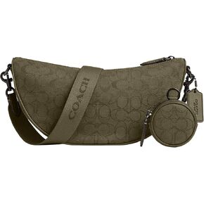 Coach Hall Soft Sling Bag in Signature Jacquard, Olive Drab