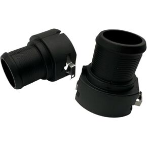 2pcs Lower Radiator Hose Connector Adapter for Hyundai Tucson 2016-2021 for Hyundai Sonata 2011-2019 for Kia Sportage 2016-2022 Replace 25485-3J000 254853J000 Black