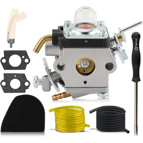 545008097 Carburetor Kit Fit for Husqvarna 129R 129RJ 129C 129DJX 129L 129LDX 129 LK 329 L Trimmer for Jonsered GT2228 GTS2228 BC2228 with Air Filter Turn Uup Kits, Fuel Line Filter Sets