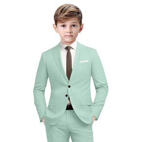 Boys Formal Suits Slim Fit Suit Kids Tuxedo Suits for Boys 5 Piece Boy Dress Pants Blazer Tie Bowtie