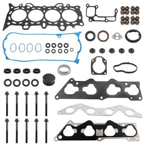 HS26236PT-2 Cylinder Head Gasket Set with Bolts for 1.7L D17A1 L4 Engine, Compatible with 2001-2005 Honda Civic LX DX, Replace# HS26236PT HBHO034