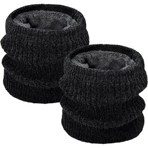 2 Pack Thermal Neck Warmer for Men Women Winter Fleece Warm Neck Gaiter Windproof Ski Mask for Cold Weather
