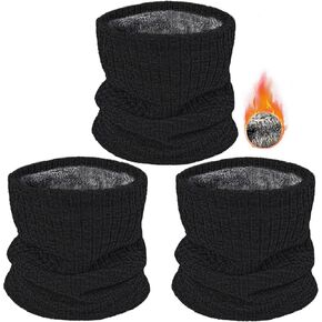 3 Pack Winter Neck Warmer & Ski Mask for Men Women Thermal Warm Fleece Face Mask Neck Gaiter Scarf Gift in Kuwait